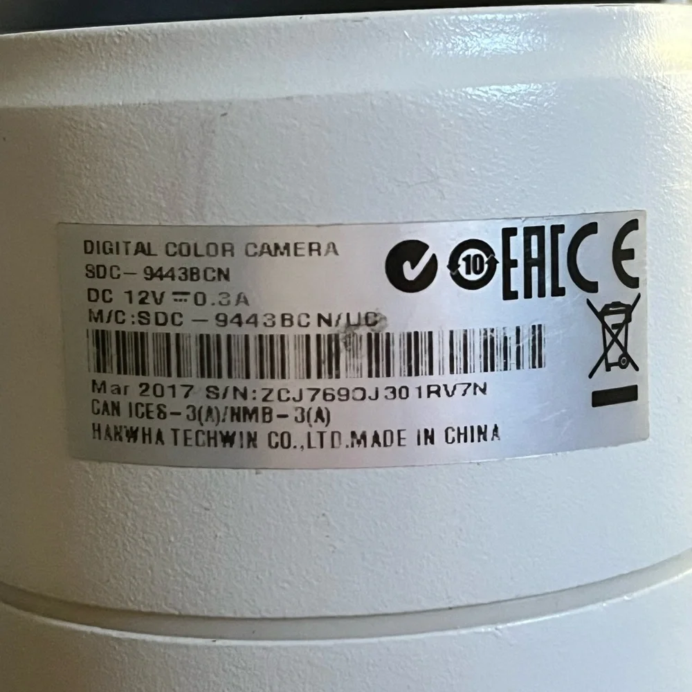 Samsung Digital Color Surveillance Camera